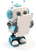 Robot holding mobile phone